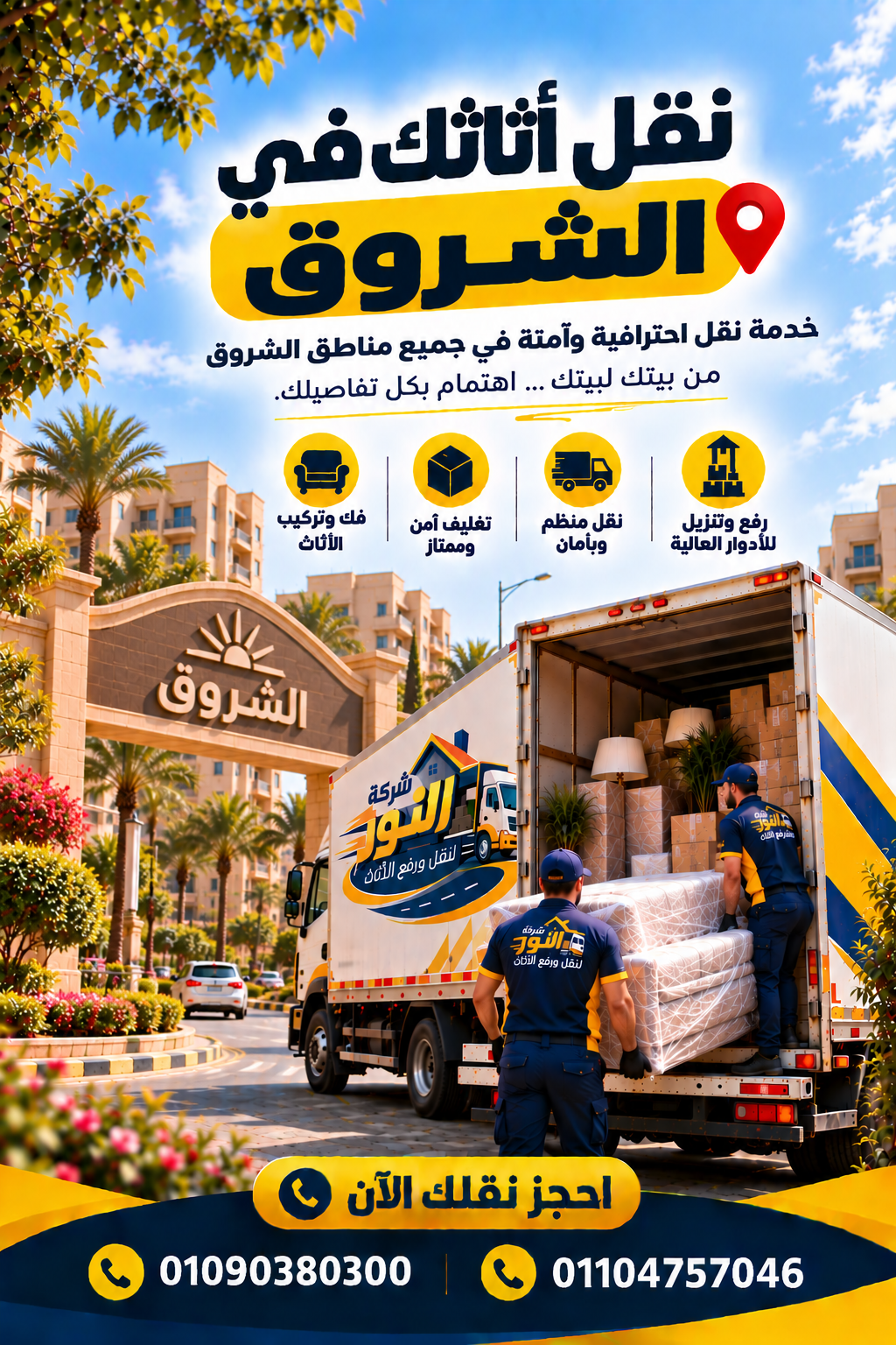 شركة نقل أثاث وعفش في الشروق